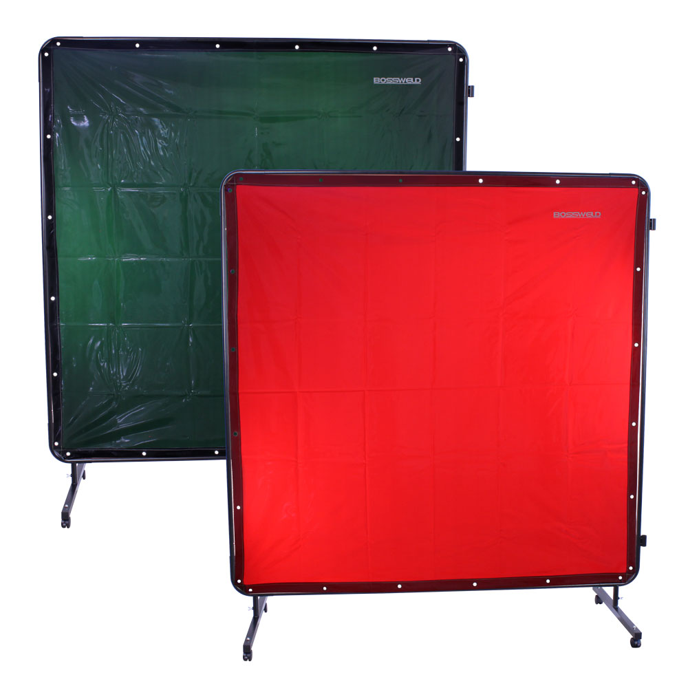 1.74m x 1.74m Welding Screen Green Mobile 700721