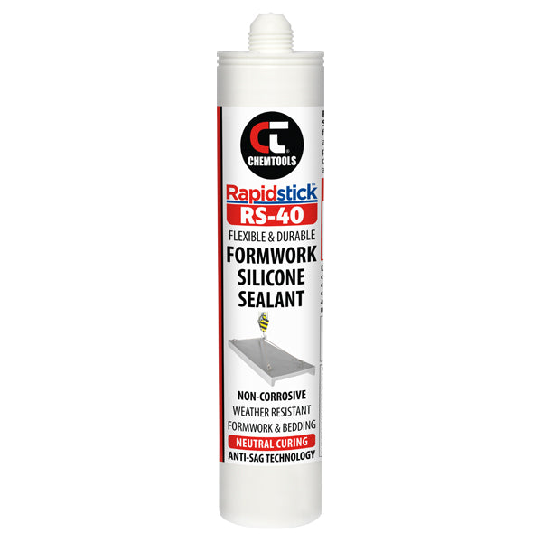 Rapidstick™ RS40 Formwork Silicone Sealant (CLEAR) 300ml 24/Carton