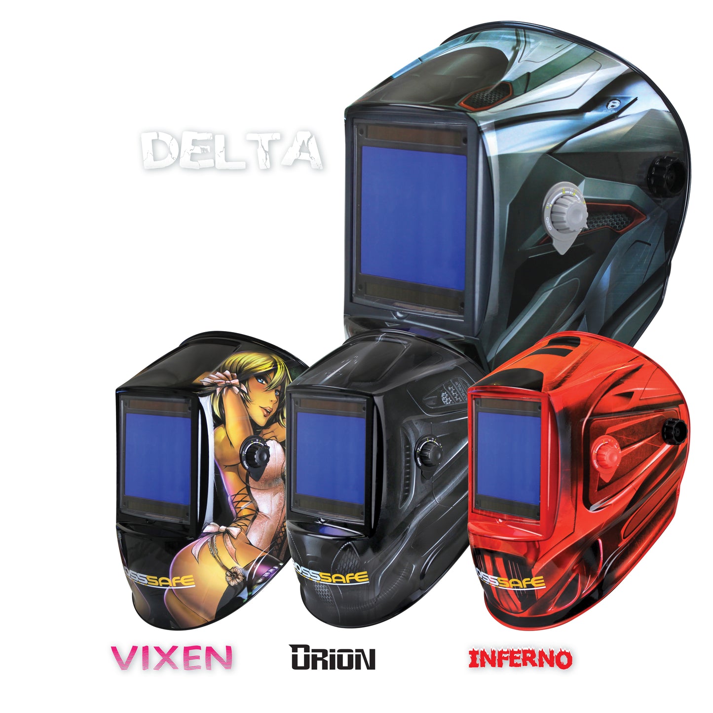 Mega View Auto/Electronic Helmets VIXEN Top Quality Welding Masks 700176