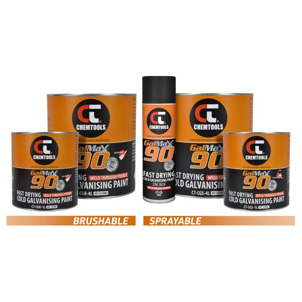 GalMax™ 90 Cold Galvanizing Paint and Weld Through Primer 12 Cans CT-CG-400