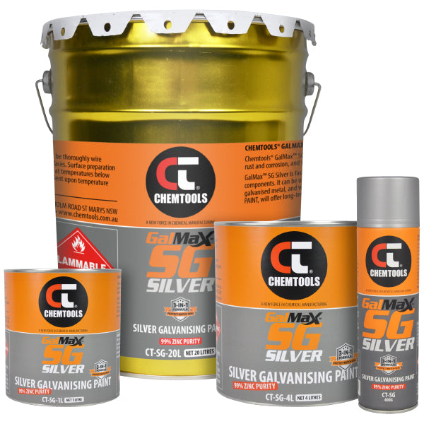 Galvanizing Paint SILVER GalMax™ NPR 350g Aerosol 12 Cans CT-2GMSG-350