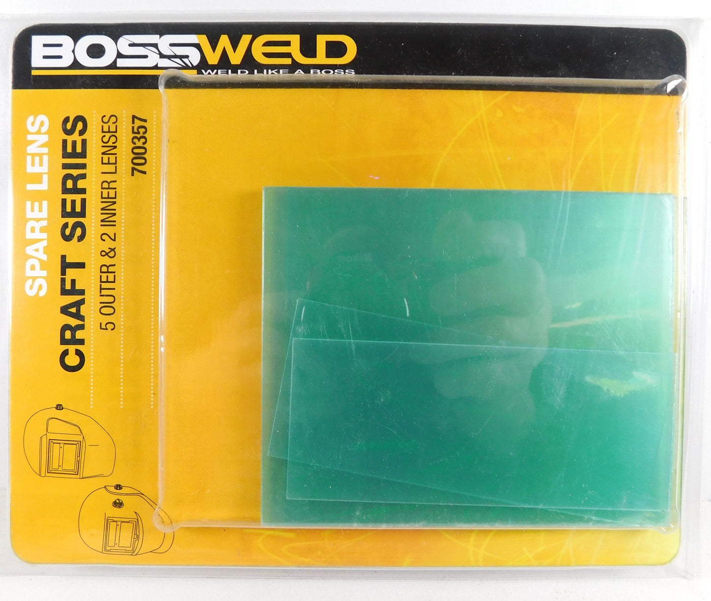 Welding Helmet Lens Craft Series Outer/Inner 700357 7Pcs