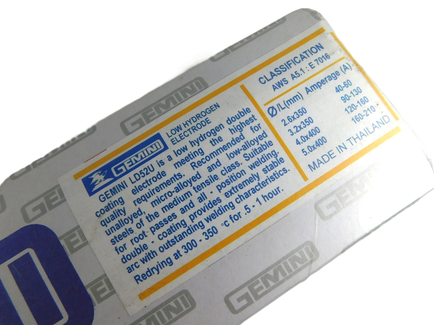 2.6mm 5.0Kg LD52U E7016 Low Hydrogen Welding Rods 100035