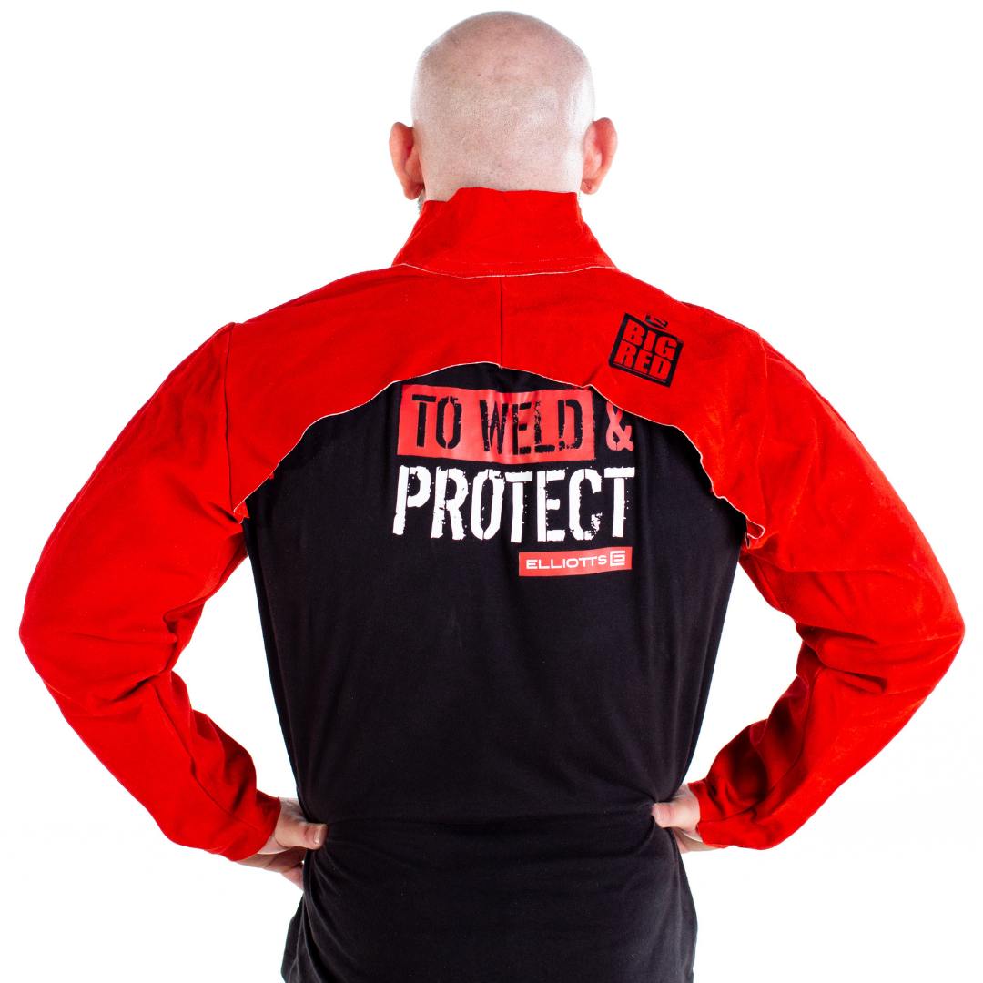 Welders Sleeves with Yoke BIG RED