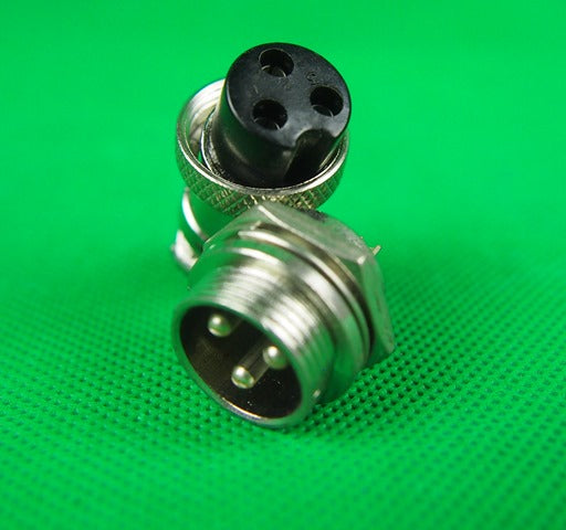 Plug 3 Pin Male & Female Plug & Socket.