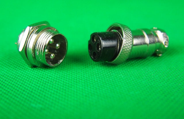 Plug 4 Pin Male & Female Plug & Socket.