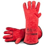 Left Handed Welding Gloves Red Large 10Pairs