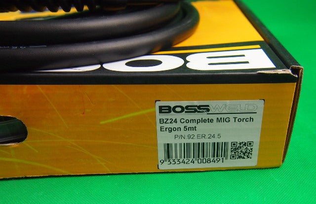 BZ24 250A x 4.0mtr MIG Guns Binzel Style Bossweld 92.ER.24.4 Euro