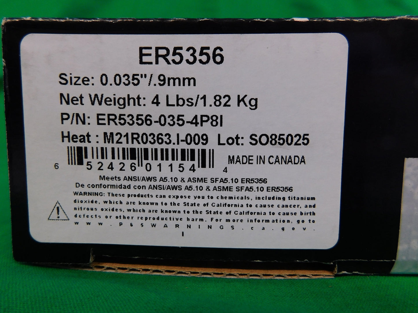 1.2mm/2.0kg Aluminium MIG Welding Wire 5356 Blue Demon