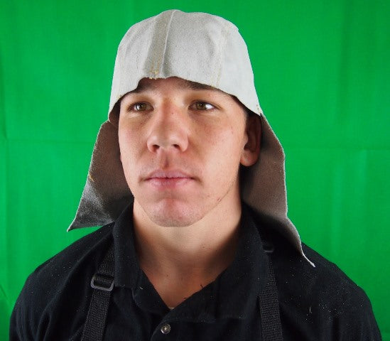 Welder's Hoods Cap & Nape Chrome Leather WC1NP9