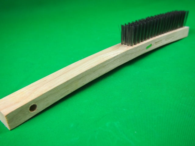 Wire Brush Carbon Steel Wood handle 4 Row 500080