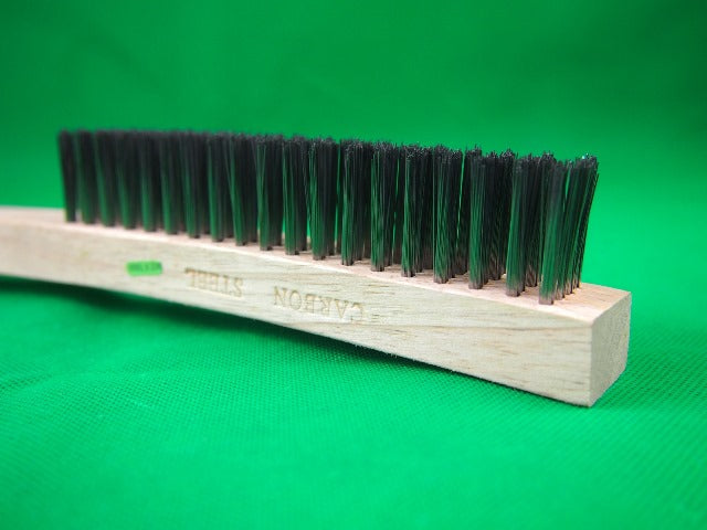 Wire Brush Carbon Steel Wood handle 4 Row 500080