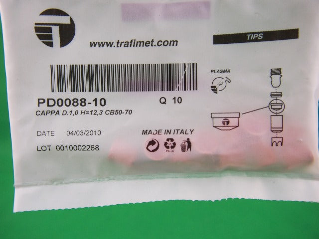 CB50-LT50 Cutting TIPS Plasma Spares 94.PD0088-12 1.2mm 10Pcs