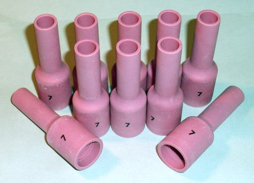 #6L-54N16L XL Gas Lens WP-17/18/26 Alumina Ceramic Cups-Nozzles 10Pcs