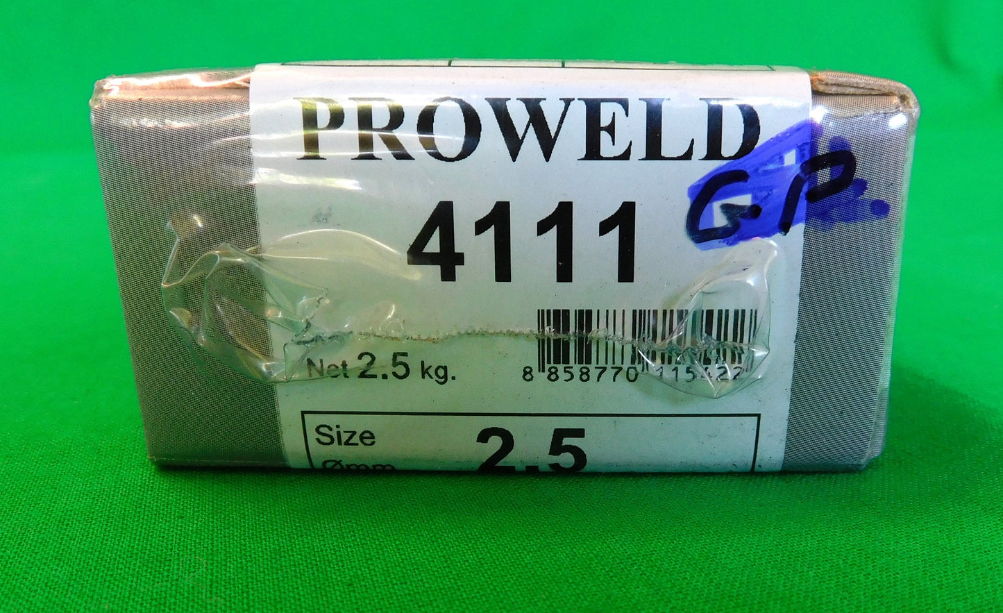 2.5mm 2.5Kg E4111 Cellulose Proweld Welding Rods