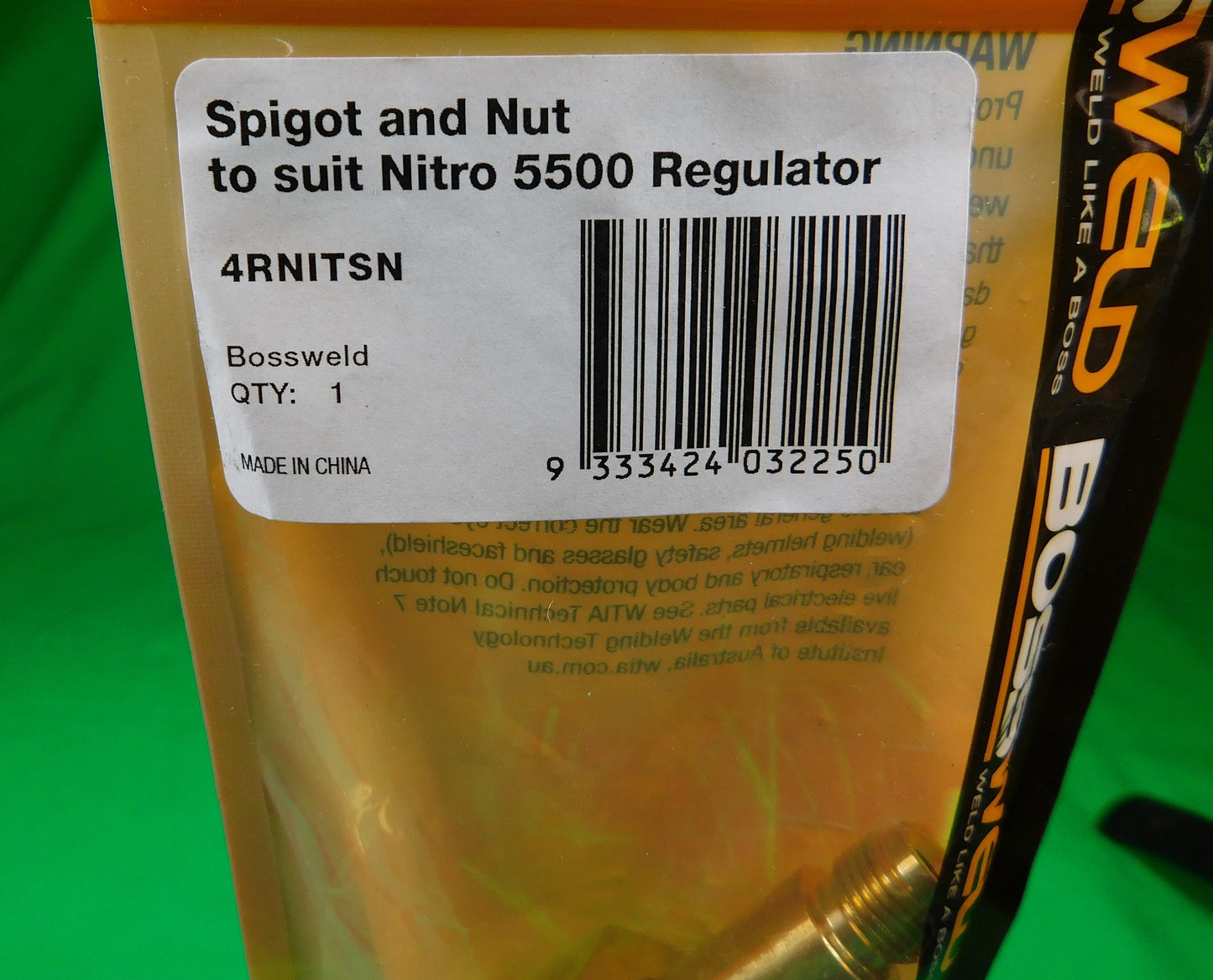 Gas Regulator Nut & Spigot NITRO 5500 Reg 4RNITSN