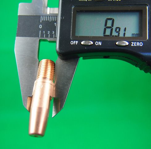 MIG Contact Tips Trafimet Maxi 1.6  M9  10.0 Dia 38mm Long 7Pcs MD0250-86