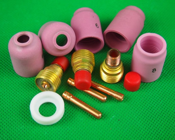 Gas Lens Kit WP-9-20-24-25 Stubby Ceramic Cups-Nozzles 12Pcs