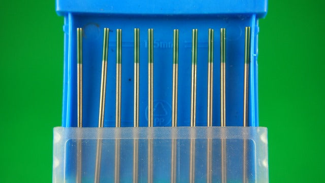 2.4mm WP 99.5% PURE Green Tip Tungsten Electrodes AC