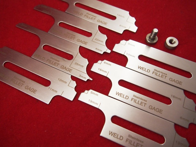 Weld Measuring Tools-Fillet Welding Gauge Metric #800112