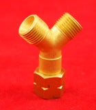 Gas Hose Joiner R215 "Y" connector Left Hand Thread (Fuel) 400196