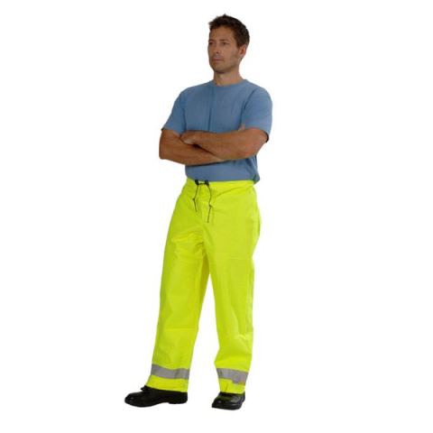 Trousers Z49 Wet Weather - Fluoro Yellow with Ref Trim Large