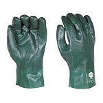 10Pr ChemVex GREEN PVC Gauntlet 27cm Long Size #10 XL ELG720110