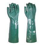 10Pr ChemVex GREEN PVC Gauntlet 45cm Long Size 10/XL ELG720010