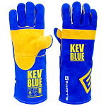 KEV BLUE Heat-Resistant Safety Welding Gloves Large