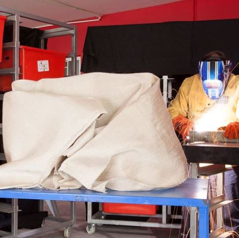 Heat Shield Blanket Silica Glass 1000mm x 1000mm Service temp 500C