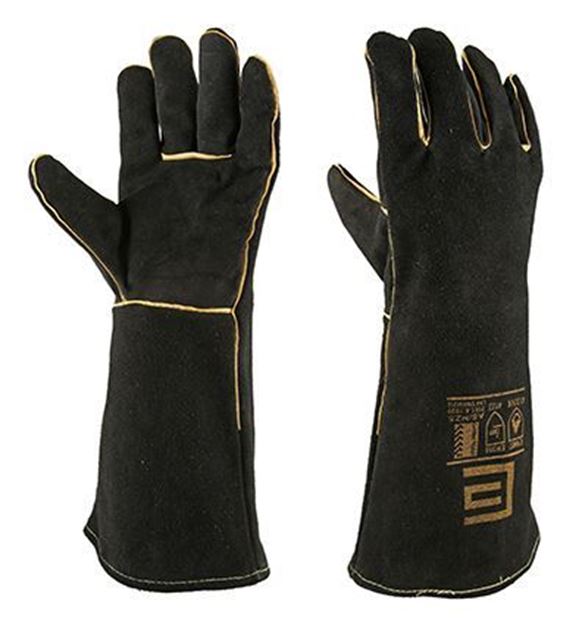Welding Gloves Black & Gold Large 1Pair BGFLW16