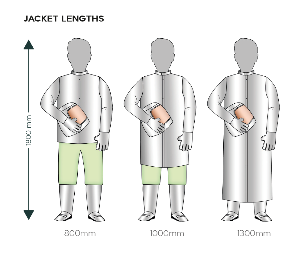 Aluminised Jacket — Centre Closure Vented Action Back FAR530LJV130 Large (MTO)