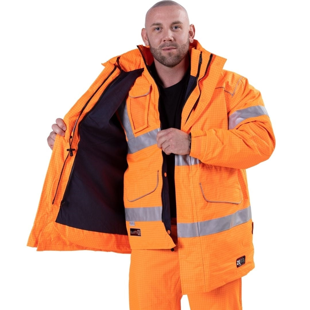 Zetel ZX FRAS 4-in-1 Wet Weather Jacket Z50 - Orange with