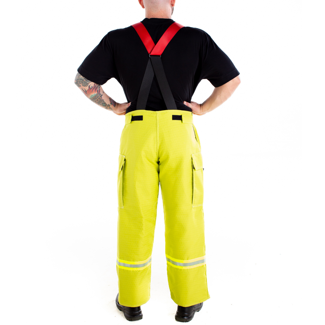 Nomex E Series Structural Firefighter Trousers XL TE3EA28XLG (Lime)