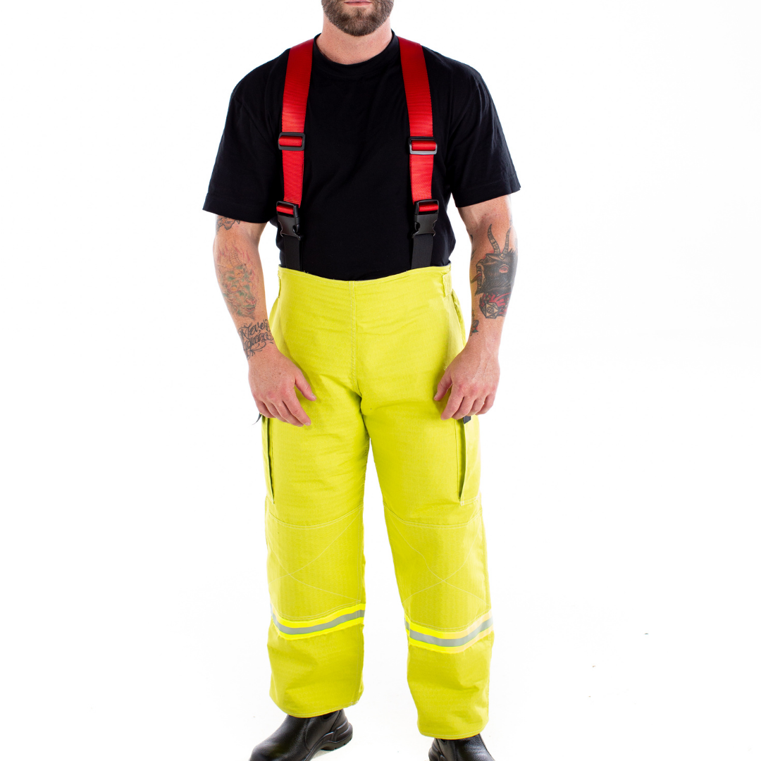 Nomex E Series Structural Firefighter Trousers XL TE3EA28XLG (Lime)