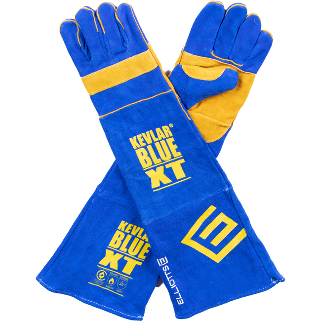 XT Long Sleeve Welding Gloves KEV BLUE 300RKBXT