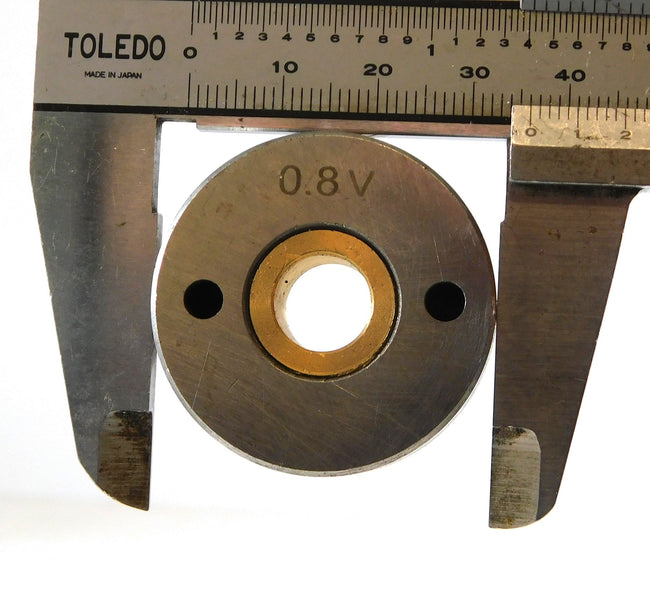 0.9/1.2mm "V" Drive Rollers 35x10x10mm Bore RV351010.09.12