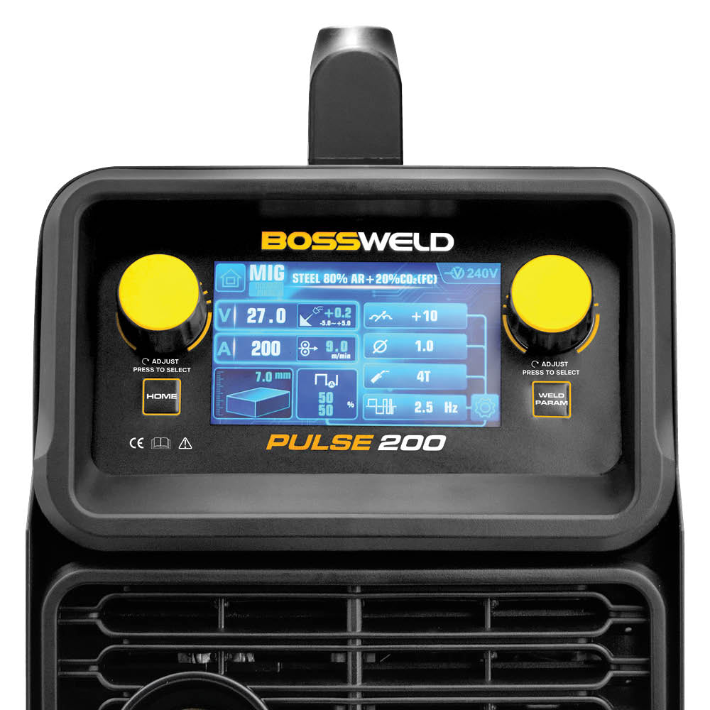 MIG Welder Bossweld Buddy PULSE 200 Inverter Welder 240V 15Amp 633200