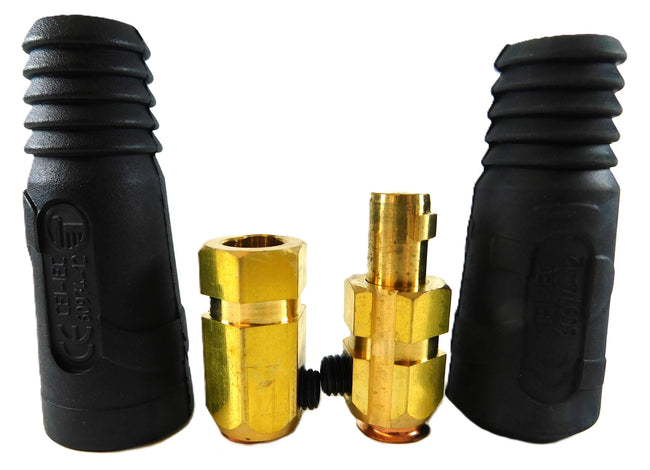 Cable Joiner Dinse Connector Male & Female 50-70mm 300A (Pkt 2)