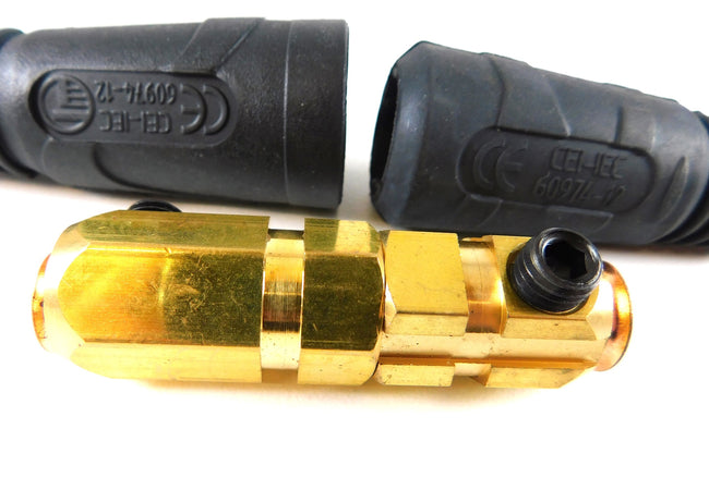 Cable Joiner Dinse Connector Male & Female 50-70mm 300A (Pkt 2)