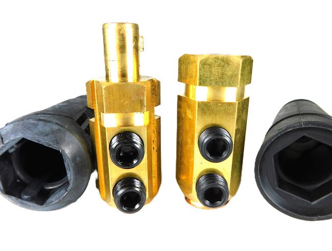 Cable Joiner Dinse Connector Male & Female 70-95mm 500A (Pkt 2)