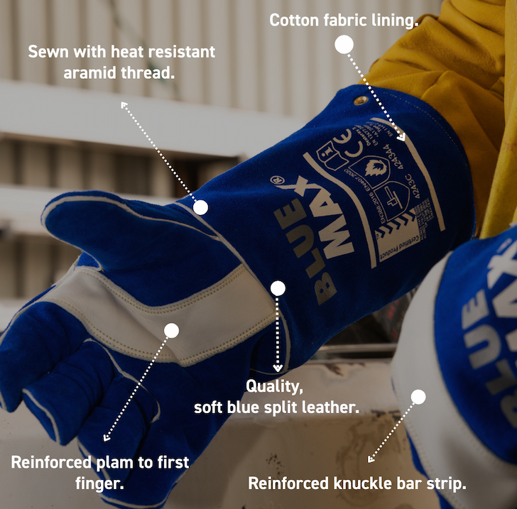Blue Max® Welding Glove 300BLUE Large