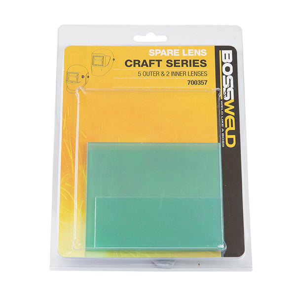 102x42mm INNER Bossweld Helmet Lens (11F & VR1) (Pkt 2/5) 700356