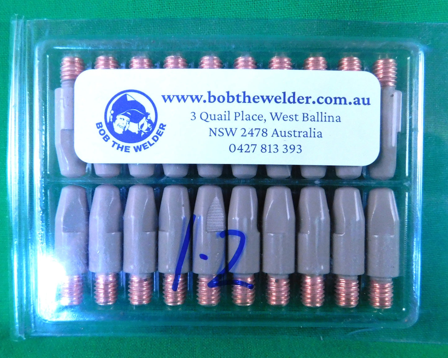 1.2mm M6x8 Binzel Style Ceramic Coated MIG Tips 20Pcs CUCRZR
