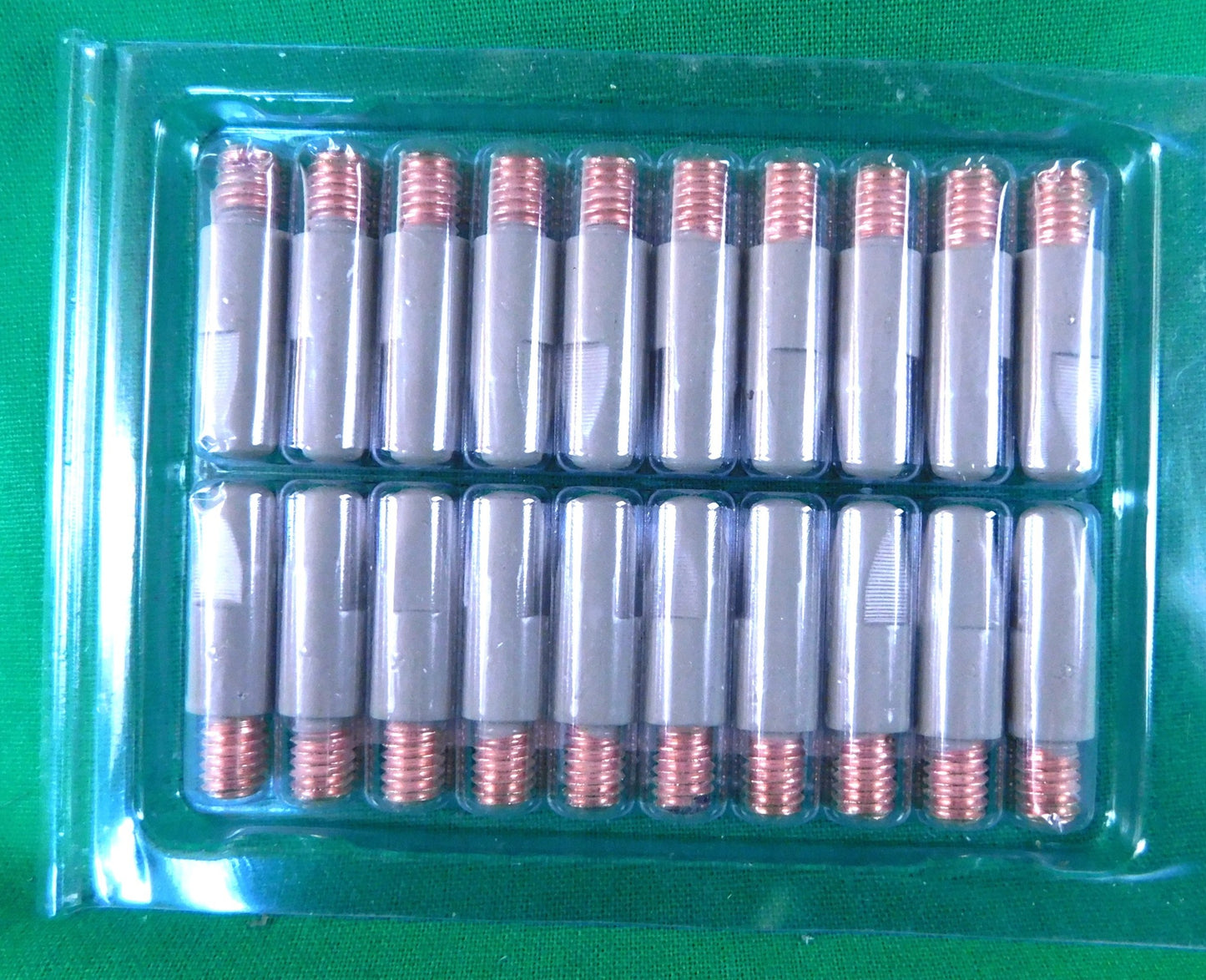 1.2mm M6x8 Binzel Style Ceramic Coated MIG Tips 20Pcs CUCRZR