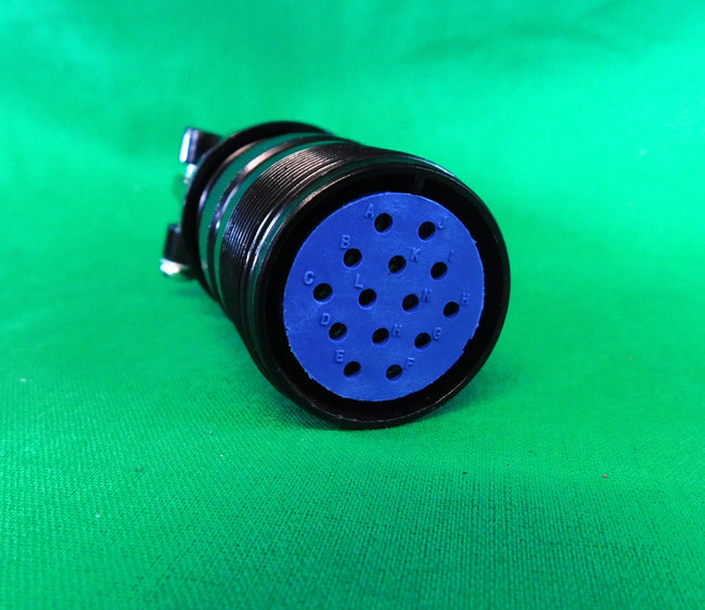 14 Pin Amphenol Straight Plug Female Threaded Shaft