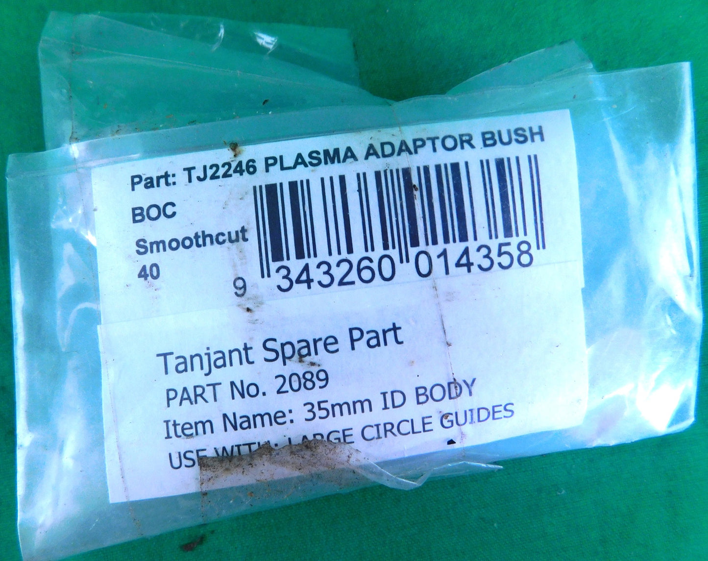 Plasma Adaptor Bush BOC Smoothcut 40 TJ2246 Stock Clearance!
