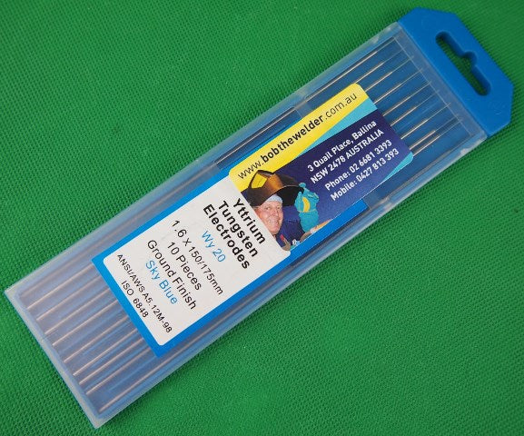 1.6mm (E3) WY20 2% Yttrium Sky Blue Tip Tungsten Electrode