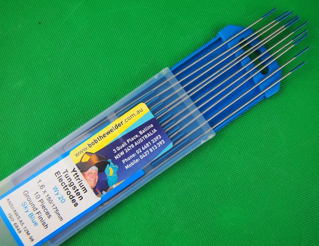 1.6mm (E3) WY20 2% Yttrium Sky Blue Tip Tungsten Electrode