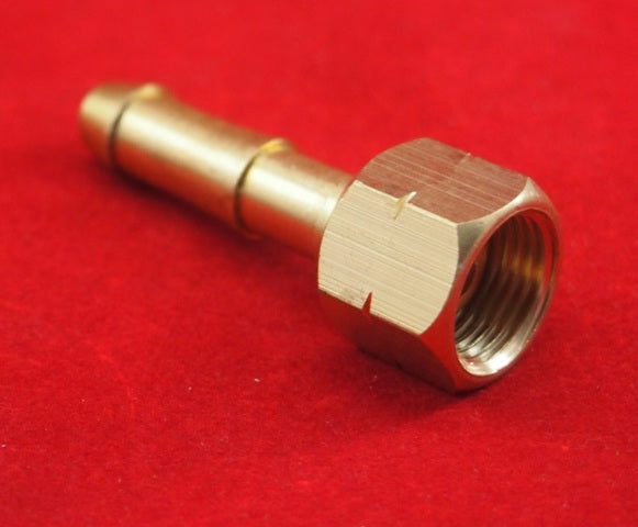 Gas Hose Fittings NUT & Tail 5/8" 18UNF LH & 10mm TAIL (Fuel) 400202+400204